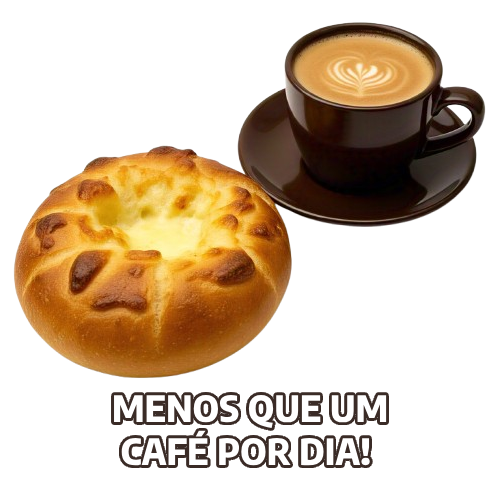 Café com pão de queijo